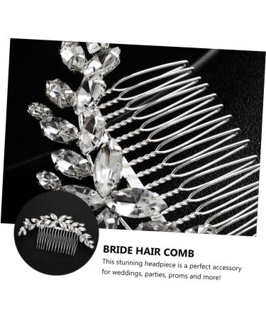 DOITOOL Bride Hair Comb 1pc Bridal Comb Bridal Rhinestone Headwear Hairpins Hair for Hair Claw Clips for Women Faux Buns Headwear for Women Tiara Hair Comb Accessories Alloy Bride Wedding - Buy Online on GoSupps.com