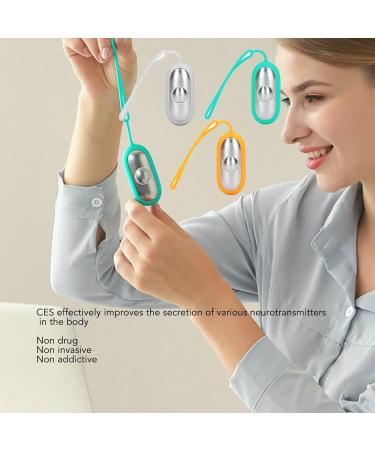 Chill Hand Held Device Sleep Aid Device Handheld Sleep Aid Devices Strength Adjustable Microcurrent Sleep Instrument Depression for Anxiety Relief Items for Home Outdoor (Orange) - Buy Online on GoSupps.com