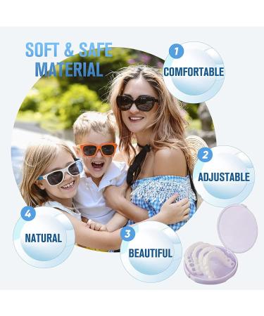 6 PCS Fake Teeth Veneers for Upper and Lower Jaw - Natural Shade Cosmetic Dentures for Christmas and Daily Use - Buy Online on GoSupps.com