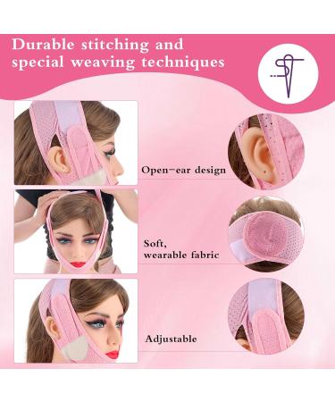 Thinp Chin Strap for Double Chin V Line Face Lifting Chin Mask Double Chin Reducer Face Lift Belt Double Chin Remover Chin Strap for Women Tightening Skin Preventing Sagging - Buy Online on GoSupps.com