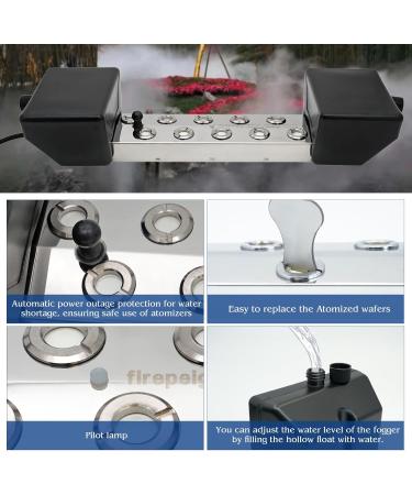 Buy Muyirted 10-Head Ultrasound Fog Maker - 7L/h Humidifier with 400W Power for Gardens & Landscapes - Ideal for Glass Containers | International Shipping Available - Buy Online on GoSupps.com