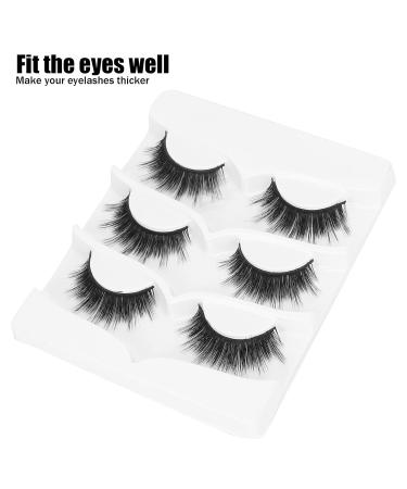 Thick Handmade Reusable False Eyelashes - 3 Pairs | Soft Lightweight & Perfect for All Makeup Styles - Buy Online on GoSupps.com