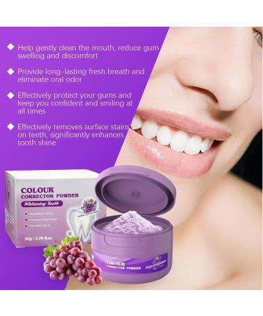 Teeth whitening powder Mint tooth powder Purple teeth whitening powder Mineral teeth whitening powder Teeth whitening powder - Buy Online on GoSupps.com