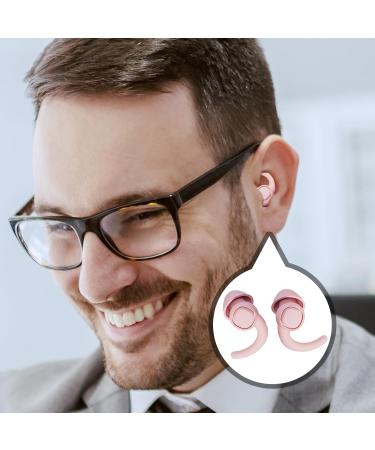 Earplugs for Snoring Blocking - Reusable Ear Plugs for Sleeping Portable Calm Ear Plugs for Family Friends Colleagues Rowces Light Pink - Buy Online on GoSupps.com