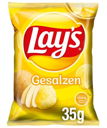 Buy Lay's Salted Potato Chips - Crispy Snack for Parties (20 x 35g) | International Shipping Available - Buy Online on GoSupps.com