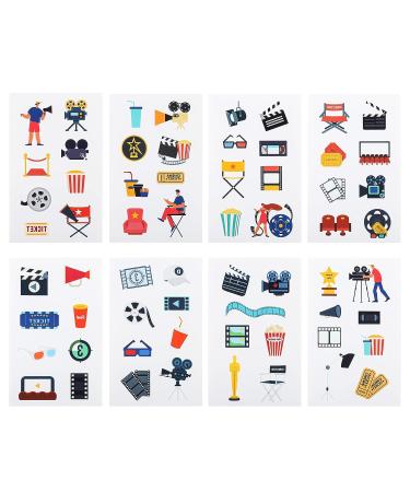 24 Sheets Movie Night Temporary Tattoos - Birthday Decorations & Party Favors - Buy Online on GoSupps.com