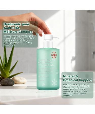 HA Hyaluronic Acid Body Serumr Acido Hialuronico Body Serum Lightweight Fast-Absorbing Body Care for Deep Hydration & Silky Smooth Non-Greasy Skin - Buy Online on GoSupps.com