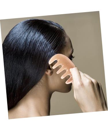 Beavorty 1 Massage Device - Premium Jade Pink Gua Sha Comb & Tool for Head & Face Massage | 12x4cm Beeswax Neck Holder Comb for Women - Buy Online on GoSupps.com
