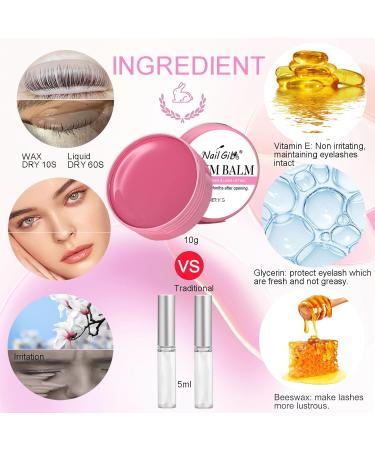 Lash Lift Glue Balm 2023 Upgrade Lash Lift Glue Adhesive 2 in 1 Strong Sticky Glue Balm for Eyelash Lift Brow Lamination Professional Use for Salon Strawberry Flavor 0.35oz Pink-Strawberry - Buy Online on GoSupps.com