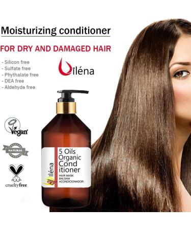  O l na Professional Hair Treatment with 5 Hair Oils and Provitamin B5 Vitamins E C Hair Mask Revitalising Moisturising Care (1000 ml) - Buy Online on GoSupps.com