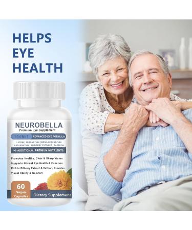 versafy NEUROBELLA 15-in-1 Eye Nutritional Support Capsules - Containing carotenoids (Lutein zeaxanthin etc.) Bilberry Extract and Saffron 60 Capsules - Buy Online on GoSupps.com