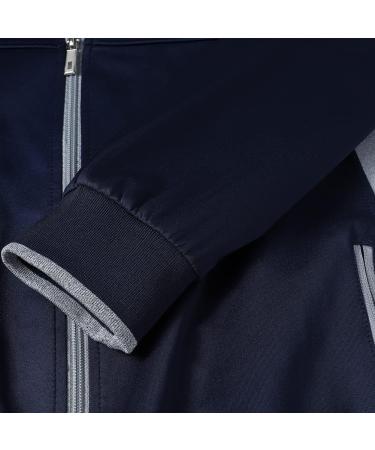 PUMPITU Men's Casual Athletic Tracksuit Set - Navy+Gray, X-Large - Buy Online on GoSupps.com