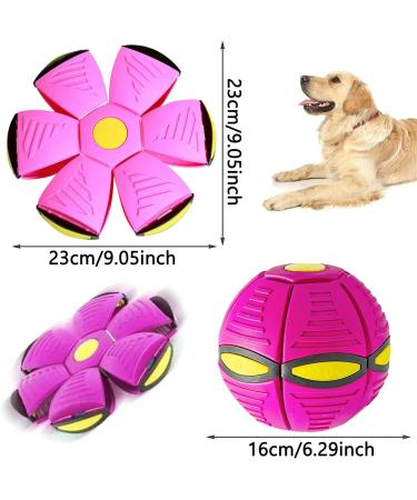 Buy Yeahboom Premium Dog Frisbee Ball Toy - Flying Saucer for Dogs | Durable & Fun Pet Toys Violet - Buy Online on GoSupps.com