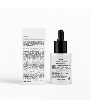 aruen Fermented Tofu Collagen Serum 68% Fermented Soy Milk with Niacinamide & Hyaluronic Acid Korean Hydrating Face Serum for Firming, Radiance & Skin Barrier Care (1.01 fl oz / 30ml) - Buy Online on GoSupps.com