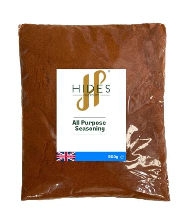 Hides Fine Foods - All Purpose Seasoning 500g - GMO Free - Suitable for Vegetarians - BBQ Seasoning - Meat Seasoning - Vegetable Seasoning - Perfect for Summer