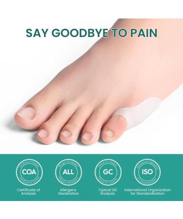 Welnove Tailor's Bunion Corrector Pads - 8 Pack Pinky Toe Protector & Gel Shield for Foot Pain Relief - Bunion Separator for Men & Women - Buy Online on GoSupps.com