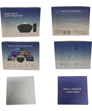 Galaxy Light Projector with Remote Control | 10 Color Changing LED, Bluetooth Speaker, Timer | Baby Room Decor & Festival Gift - White - Buy Online on GoSupps.com