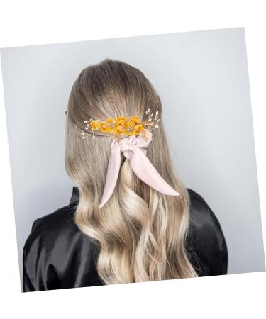 Angoily 4 Sets Hairpin Floral Decor Flower Hair Comb Wedding Party Headpieces Wedding Hair Pin Flower Hair Comb Clip Hair Barrettes Bridal Headdress Zinc Alloy Women's Korean Pearl Flower - Buy Online on GoSupps.com