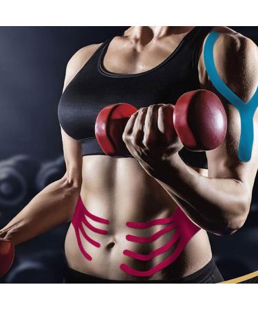 Athletic Tape 1/2/5 Roll Relieve Muscle Soreness and Strain Shoulders Wrists Knees Ankles Elastic Waterproof Good Air Permeaability Hypoallergenic Pink 5cm*5m by SOONGO 5 m (Pack of 1) Pink - Buy Online on GoSupps.com