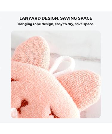 Kid Bath Sponge - Girls Soft Body Wash Sponge | Comfortable Kid's Bath Towel Sponge Children's Body Wash Sponge for Gentle Cleansing Pink - Buy Online on GoSupps.com