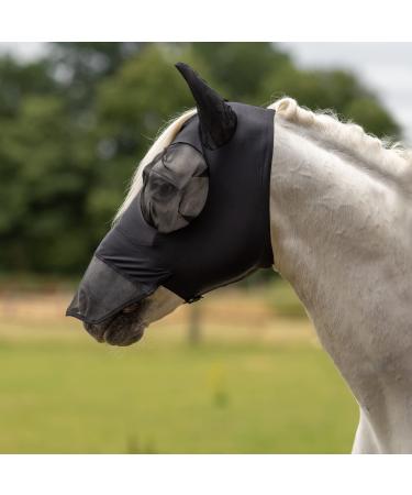 BUSSE fly mask TWIN FIT FLEXI PLUS warmblood black