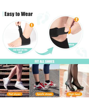Adjustable Heel Cups | Breathable Heel Cushions for Plantar Fasciitis & Heel Pain Relief - Unisex Support - Buy Online on GoSupps.com