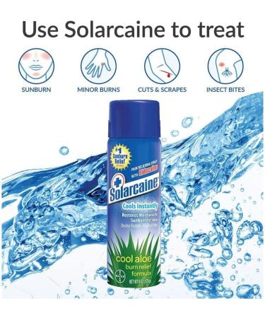 JL JIA LE Solarcaine Burn Relief 4.5 oz Spray Can | Fast Pain Relief for Burns - Buy Online on GoSupps.com