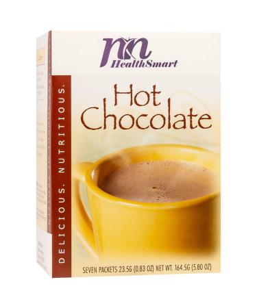 HealthSmart High Protein Hot Chocolate Drink, 15g Protein, Low Calorie, Low Carb, Low Fat, Aspartame Free, KETO Diet Friendly, Ideal Protein Compatible, Instant Diet Cocoa Mix, 7 Count Box