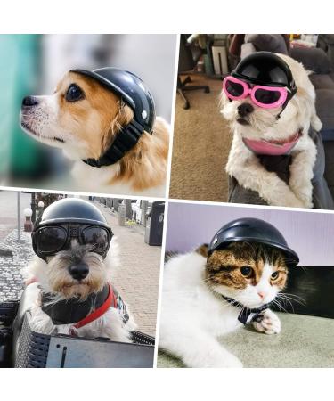 Namsan Pet Helmet - Adjustable Dog Motorcycle & Bicycle Helmet for Cats & Small Dogs - Black - Buy Online on GoSupps.com