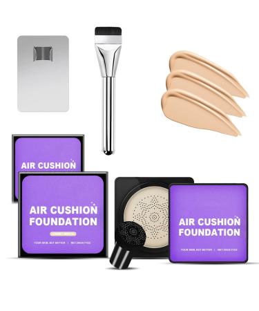 Serenita Cream Bb Cream Korean Flawless Radiant Skin Instantly 2025 New Face Creams Waterproof Oil-Control Moisturizing Concealer Light Touch Perfect Makeup (Ivory 2pcs)