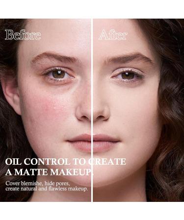 Boobeen 2 Layers Oil Control Pressed Powder - Long-Lasting Matte Finish, Light Shade Compact Foundation - Buy Online on GoSupps.com