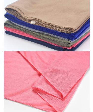 Harewom Stretchy Head Wraps for Black Women - Denim Blue & Grey 2pc Set - Buy Online on GoSupps.com