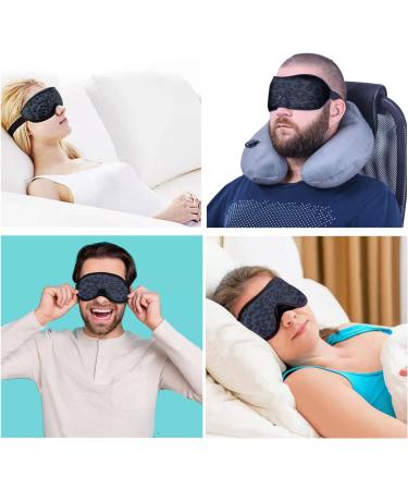 FOX-TECH 2022 Fashion Sleep Mask - 100% Light Blocking Eye Mask for Men and Women - Comfortable and Soft Blindfold for Sleeping, Travel, Yoga, Nap - Buy Online on GoSupps.com