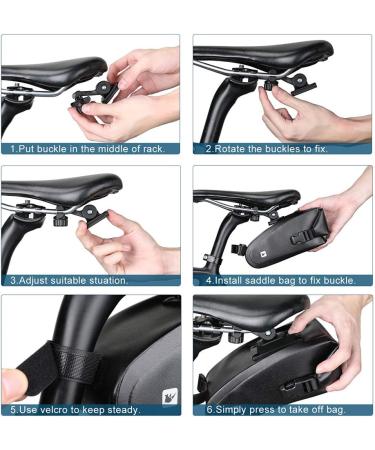 Rhinowalk Waterproof Bike Saddle Bag | Under Seat Bag for Mountain & Road Bikes | Quick Disassembly & Rainproof | Professional Cycling Accessory - Buy Online on GoSupps.com