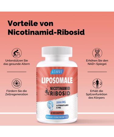 Liposomal Nicotinamide Riboside 2000 mg with TMG & Pterostilbene | Boost NAD+ & Cellular Energy | 60 Capsules (3-Pack) - More Effective than NMN - Buy Online on GoSupps.com
