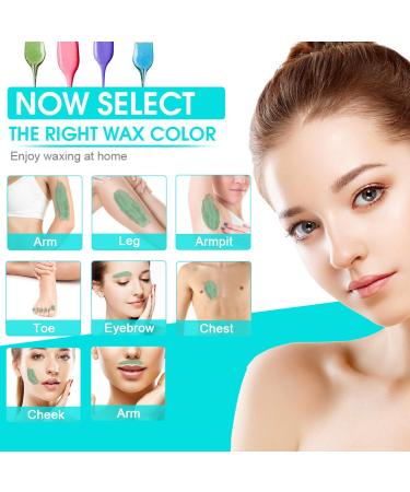 Crisky Waxing Kit for Women & Men - 4 Hard Wax Bean Flavors, Perfect for Coarse Hair Removal at Home - Buy Online on GoSupps.com