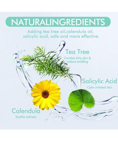 Mandabloom Acne Patch with Tea Tree & Calendula Oil | 104 Dot & Nose/T-Zone Patches | Acne Absorbing Cover for Face, Chin, Body - Buy Online on GoSupps.com