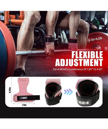 KKH Heavy Duty Deadlift Straps for Weightlifting - Pink - Buy Online on GoSupps.com