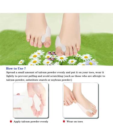 Silicone Toe Separators - 4 PCS Bunion Corrector for Men and Women - Restore Big Toes to Original Size - White 3 - Buy Online on GoSupps.com