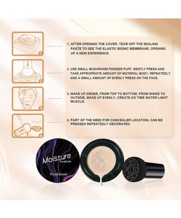  Stronrive CC Air Cushion Cream BB Cream Long-Lasting Natural Moisturizing Concealer Full Coverage Waterproof BB Cream - Buy Online on GoSupps.com