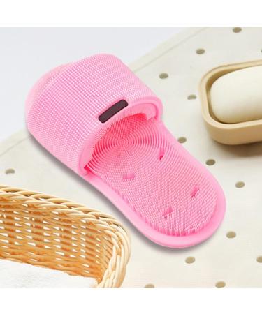 Shower Foot Scrubber Foot Massager for Shower - Soft Bristles Non-Slip Base Cleaning Smoothing Massaging Feet Scrubber for Men and Pink Single Pack - Buy Online on GoSupps.com