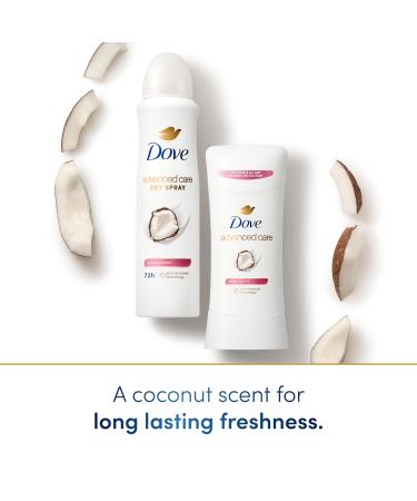 Dove Advanced Care Antiperspirant Deo Dry Spray Caring Coconut Pack of 12 to help your skin barrier repair after shaving 72h odor controlandall-day sweat protection for soft resilient underarms 3.8oz 3.8 Ounce (Pack of 12) Caring Coconut - Buy Online on GoSupps.com