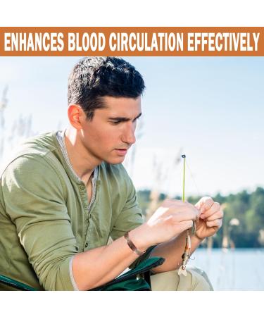 Pure Copper Magnetic Therapy Bracelet for Men - Relieve Arthritis & Carpal Tunnel Pain - Buy Online on GoSupps.com