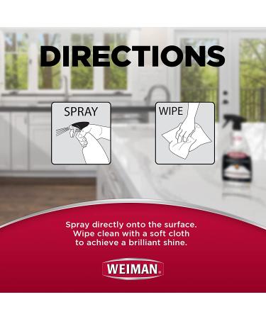 Weiman Quartz Countertop Cleaner and Polish - 24 oz - UV Protection for Quartz Surfaces - Buy Online on GoSupps.com