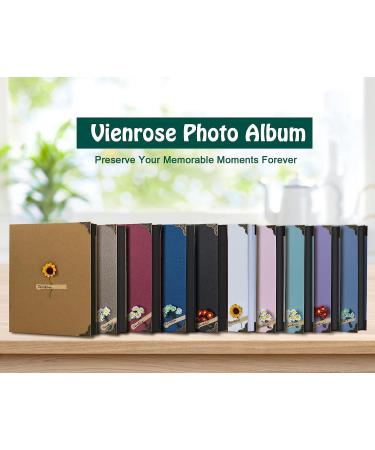 Vienrose 8.5x11 Inch Hardcover Photo Album Scrapbook with DIY Kit - 60 Pages, Ideal for Anniversary, Wedding, Friends & Kids - White Paper, 3 Rings - Unique Gift Idea - Buy Online on GoSupps.com