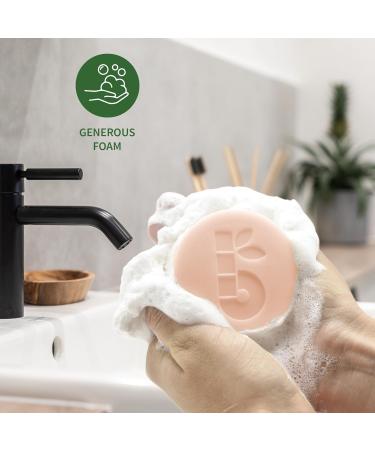 Bambaw Shaving Soap for Women - 80g Shea Butter & Red Clay Vegan & Palm Oil-Free Natural Raspberry Razor Soap for All Skin Types - Buy Online on GoSupps.com