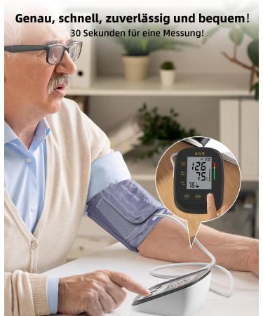 Aile Blood Pressure Monitor - Automatic Upper Arm Device with Large Cuff (22-42cm) 2x99 Memory Easy to Use Home Use | International Shipping - Buy Online on GoSupps.com