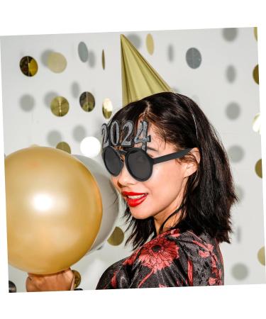 HOMSFOU 4pcs 2024 Photobooth Props Funny New Year Photo Funny Photo Props Happy New Year Glasses 2024 Camera 2024 Modeling Eye Wear Soft Toy Dog Guinea Pig Ball New Year's Eve Pc Frame - Buy Online on GoSupps.com