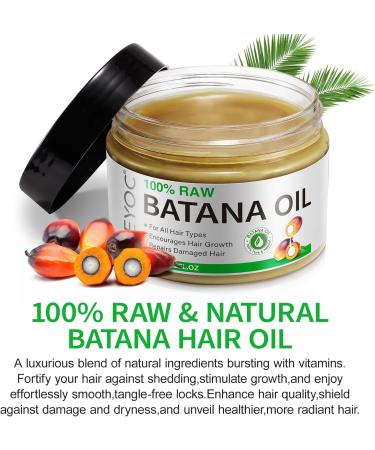 Raw Batana Oil for Hair Growth Natural Batana Oil Organic Cold Press Hair Oil for Men & Women 120G - Buy Online on GoSupps.com