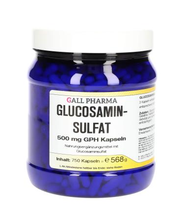 Gall Pharma Glucosamine Sulphate 500 mg GPH Capsules 1 Pack (1 x 750 pieces)